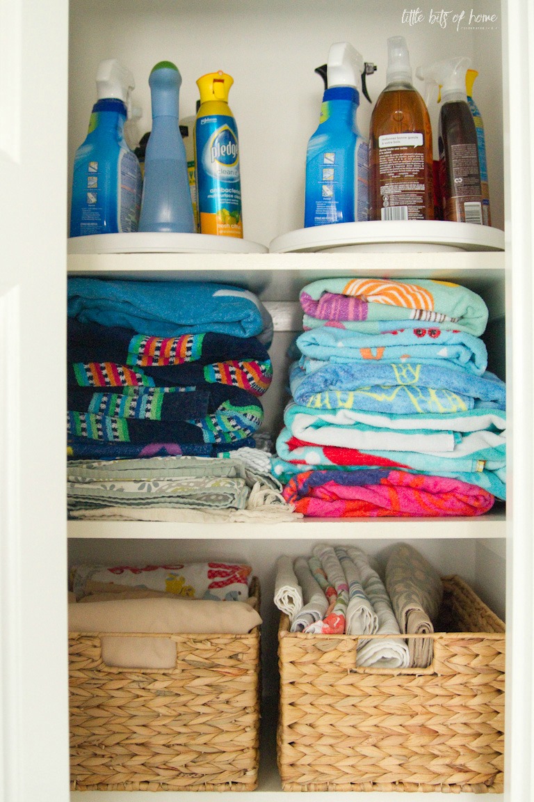 Linen Closet Organization